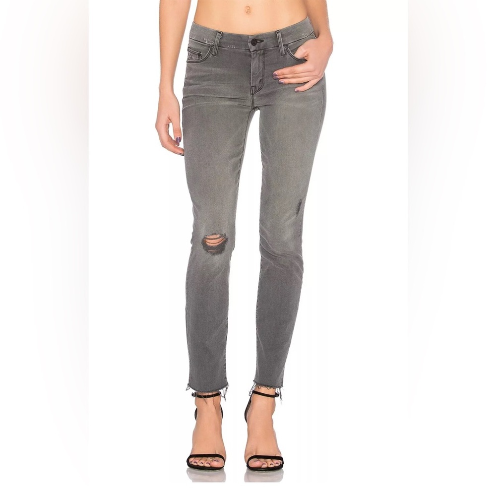 Mother Looker Ankle Fray in Last Chance Saloon Skinny Jeans